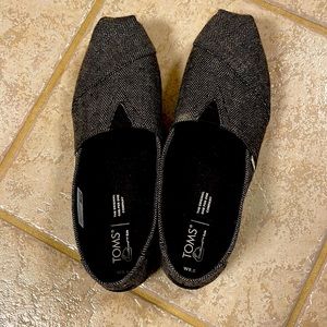 Toms Alpargata, black metallic